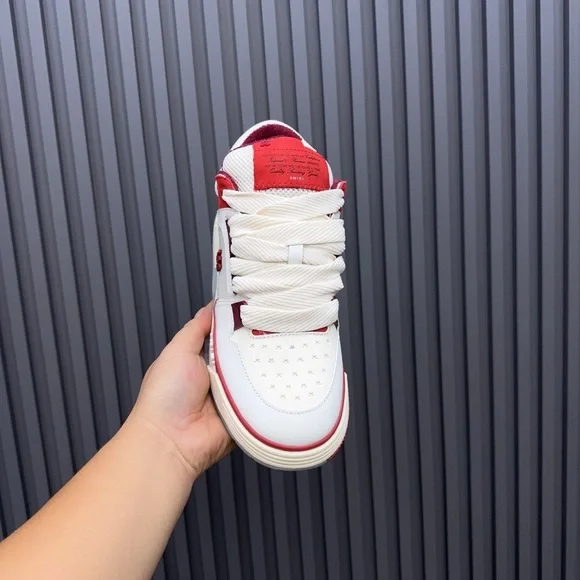 Amiri Men's White and Red Sneakers - Picture 6 of 6